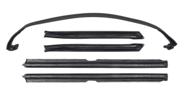 Convertible Top Frame Weatherstrip Set for 1971-75 Chevrolet Impala Convertible - 5-piece
