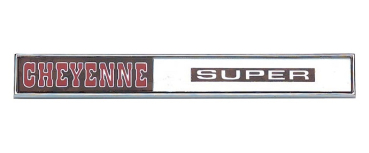 Handschuhfachdeckel-Emblem für 1971 Chevrolet Pickup - CHEYENNE SUPER