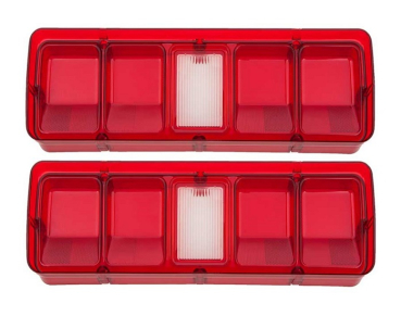 Tail Lamp Lenses for 1971 Plymouth Satellite - Without Black Trim/Pair