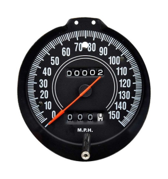Speedometer for 1972-74 Plymouth Barracuda and Cuda with Rallye Gauges - Display in Miles