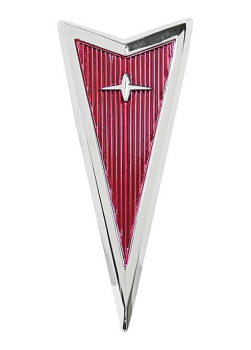 Hauben-Emblem für 1972 Pontiac GTO mit Chrom-Stoßstange- Arrowhead