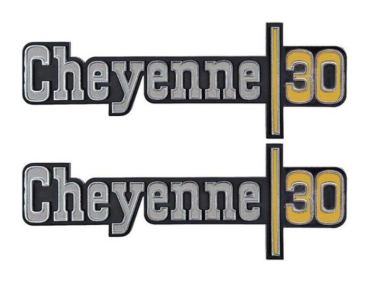 Fender Emblems for 1973-74 Chevrolet C30 Pickup - Cheyenne 30