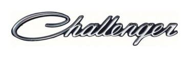 Seitenteil-Embleme -A- für 1973-74 Dodge Challenger - Schriftzug Challenger