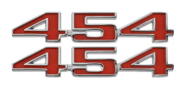 Hood Emblems for 1973-74 Chevrolet Corvette - 454