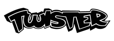"TWISTER" Seitenteil-Decals für 1973-74 Plymouth Duster - Set