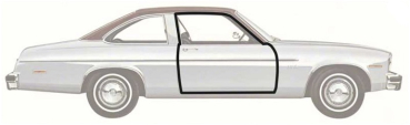 Türrahmen-Dichtungen für 1973-79 Chevrolet Nova Coupe 2-türig