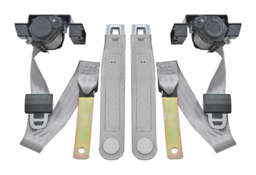 Front Seat Belts for 1974-81 Chevrolet Camaro - Gray