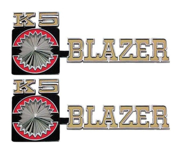 Fender Emblems for 1975-80 Chevrolet K5 Blazer - K5 BLAZER