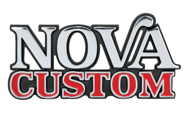 Fender Emblems for 1975 Chevrolet Nova Custom - NOVA CUSTOM