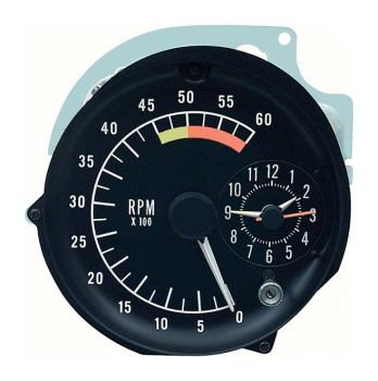 Tachometer/Clock Assembly for 1976-78 Pontiac Firebird - 5000 RPM