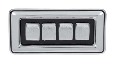 Fensterheber-Schalter für 1977-78 Plymouth Volare - Vier Tasten / Konvex
