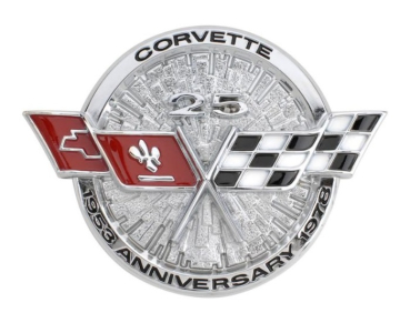 Front Emblem for 1978 Chevrolet Corvette - 25 ANNIVERSARY