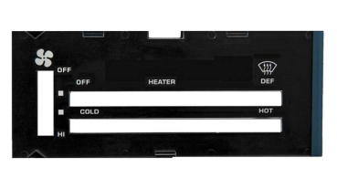 Heater Control Lens for 1980-81 Chevrolet Camaro without AC