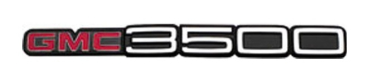 Tür-Embleme für 1988-99 GMC Pickup ohne Seiten-Zierleisten - GMC 3500