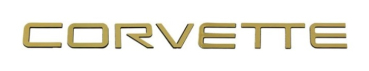 Rear Letter Set for 1991-96 Chevrolet Corvette - Gold