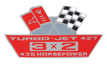 TURBO-JET 427/3x2/435-HP Luftfilter-Decal