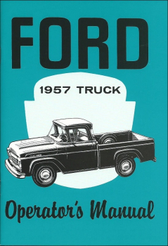 Betriebsanleitung für 1957 Ford Pickup / Truck (englisch)
