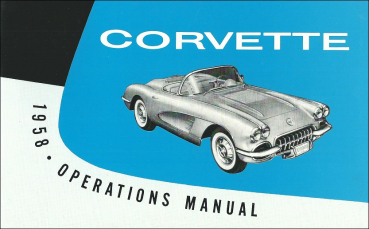 1958 Chevrolet Corvette - Betriebsanleitung (englisch)