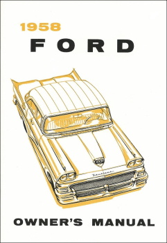 1958 Ford  Owners Manual (english)
