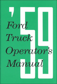 Betriebsanleitung für 1959 Ford Pickup / Truck (englisch)