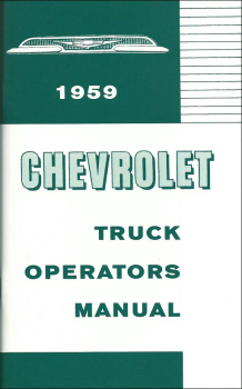 Owners Manual for 1959 Chevrolet Pickup / Truck (English)