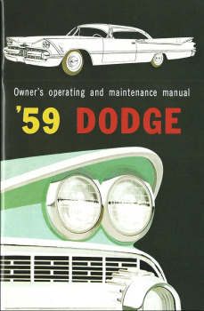 1959 Dodge - Betriebsanleitung (englisch)