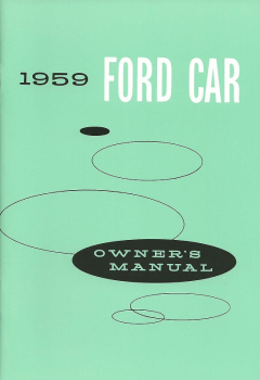 1959 Ford - Betriebsanleitung (englisch)