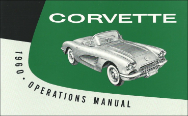 1960 Chevrolet Corvette - Betriebsanleitung (englisch)
