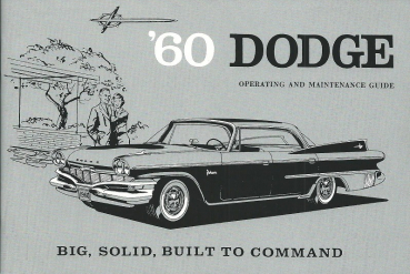 1960 Dodge - Betriebsanleitung (englisch)