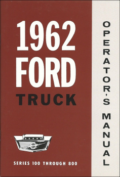 Owners Manual for 1962 Ford Pickup / Truck (English)