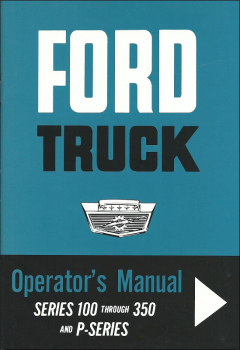 Owners Manual for 1963 Ford Pickup / Truck (Englisch)