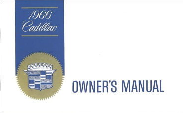 Owners Manual for 1966 Cadillac (English)