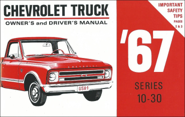 Betriebsanleitung für 1967 Chevrolet Pickup / Truck Serie 10-30 (englisch)