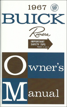 1967 Buick Riviera - Owners Manual (English)
