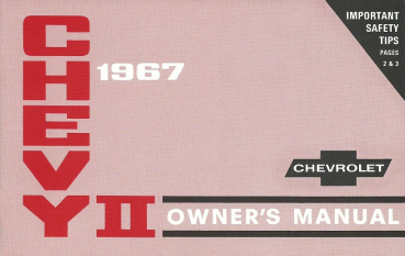 1967 Chevrolet Chevy ll - Betriebsanleitung (englisch)