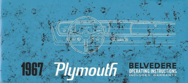 1967 Plymouth Belvedere - Owners Manual (english)