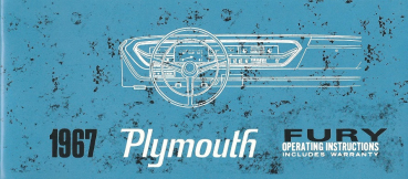 1967 Plymouth Fury - Betriebsanleitung (englisch)