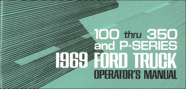 Owners Manual for 1969 Ford Pickup / Truck (English)