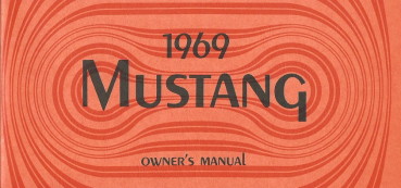 1969 Ford Mustang - Owners Manual (english)