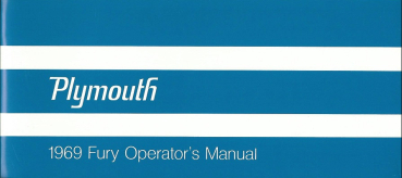 1969 Plymouth Fury - Owners Manual (english)