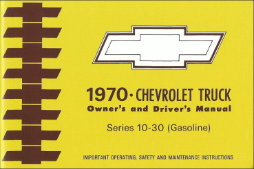 Betriebsanleitung für 1970 Chevrolet Pickup / Truck Serie 10-30 Benziner (englisch)