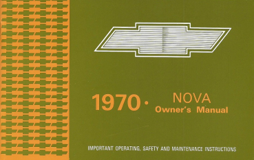 1970 Chevrolet Nova - Owners Manual (english)