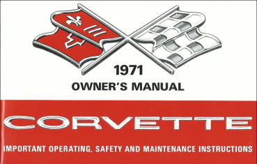 1971 Chevrolet Corvette - Owners Manual (english)