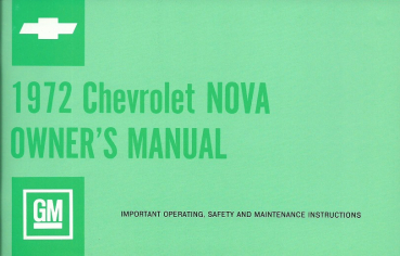 1972 Chevrolet Nova - Owners Manual (english)