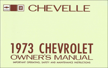 1973 Chevrolet Chevelle - Betriebsanleitung (englisch)