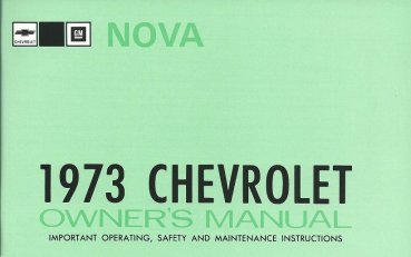1973 Chevrolet Nova - Owners Manual (english)