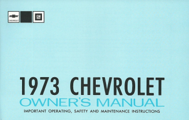 1973 Chevrolet Full-Size - Betriebsanleitung (englisch)