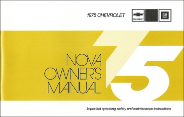 1975 Chevrolet Nova - Betriebsanleitung (englisch)