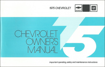 1975 Chevrolet Full-Size - Betriebsanleitung (englisch)