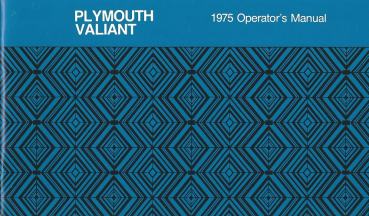 1975 Plymouth Valiant - Betriebsanleitung (englisch)